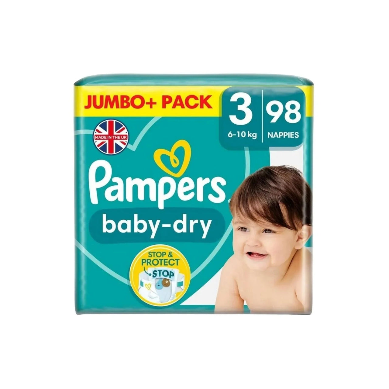 Pampers Baby Dry Size 3 Jumbo Pack - 98 nappies - Miu Mau Collectibles