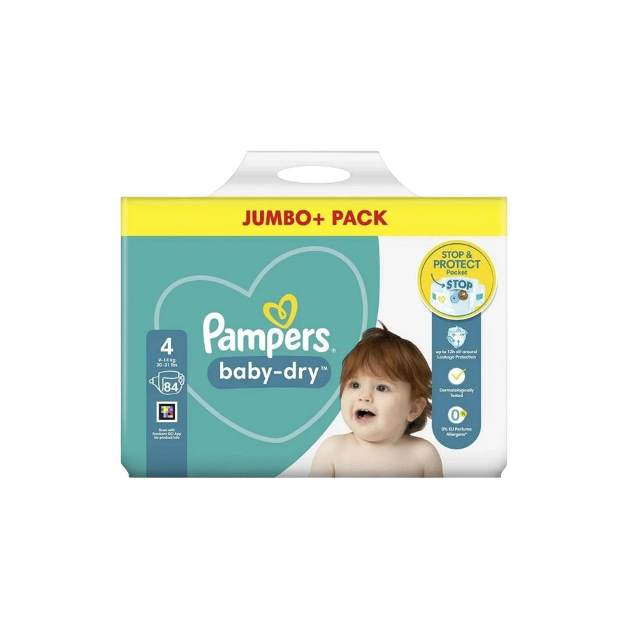 Pampers Baby Dry Size 4 Jumbo Pack - 84 nappies - Miu Mau Collectibles