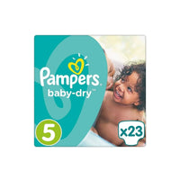 Pampers Baby Dry Size 5 Carry Pack - 23 nappies - Miu Mau Collectibles