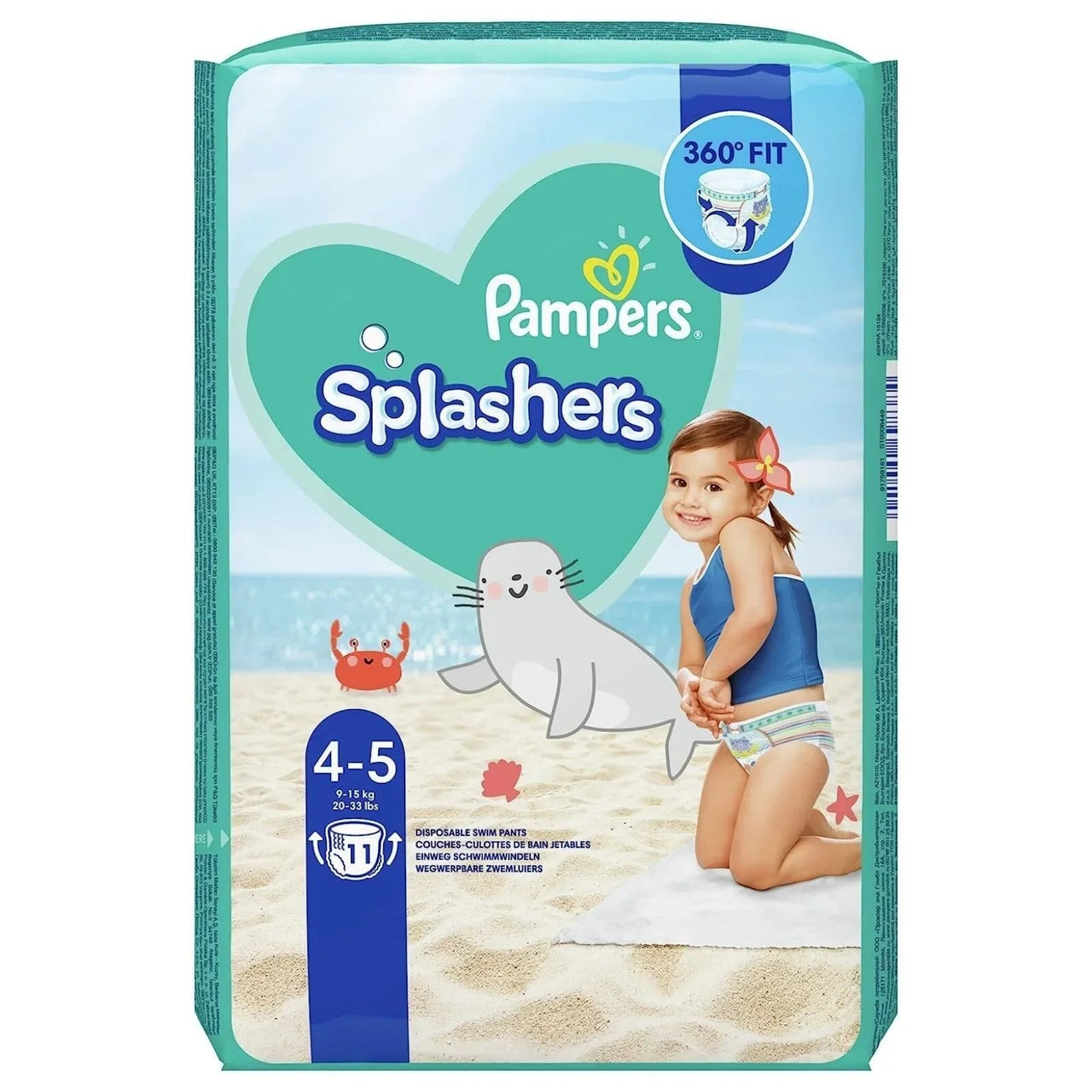 Pampers Splashers Baby Shark Maxi Size 4 - 11 nappies - Miu Mau Collectibles