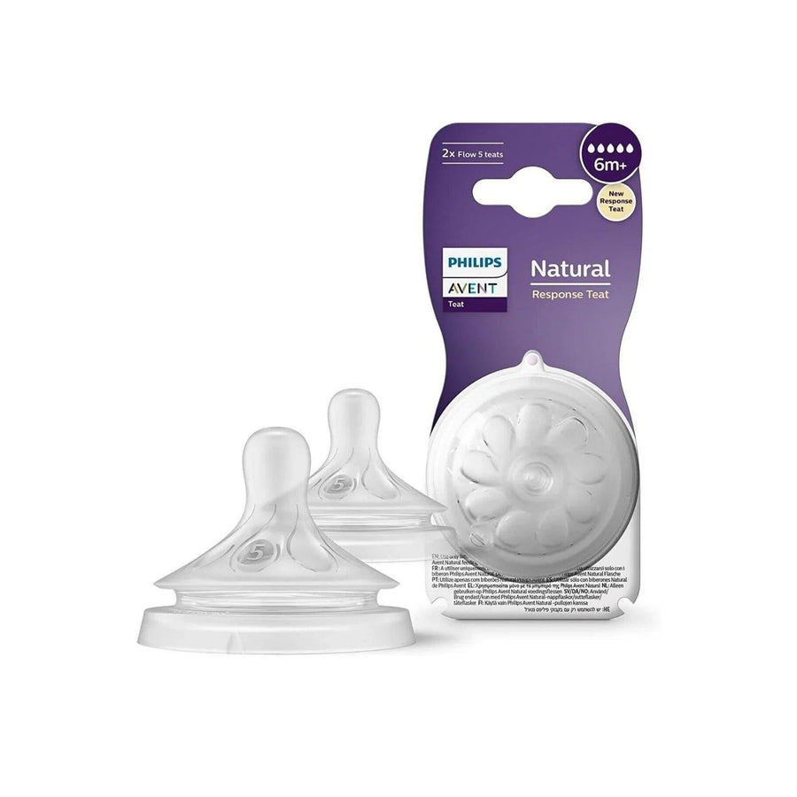 Philips Avent Natural Response Teats Stage 5 (6+ months) Pack of 2 - Miu Mau Collectibles