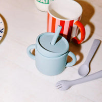 Pippeta Silicone Cup with Straw - Sea Salt - Miu Mau Collectibles