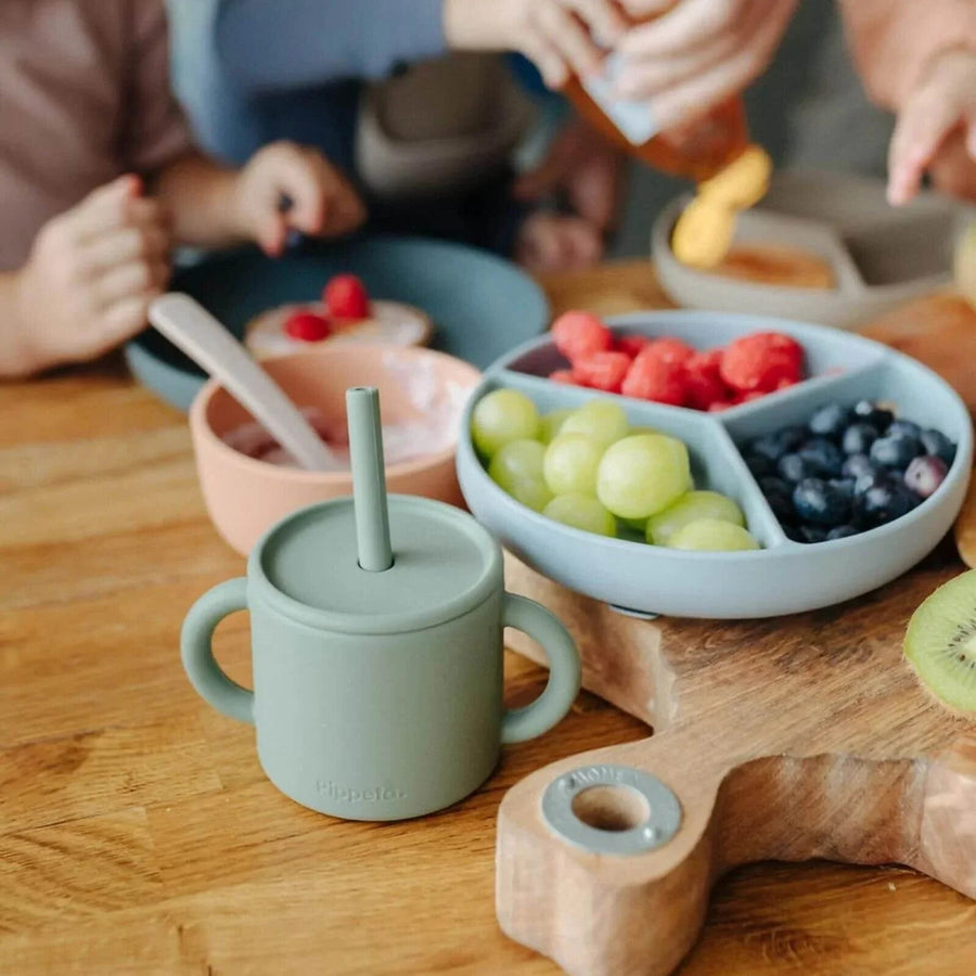 Pippeta Silicone Cup with Straw - Sea Salt - Miu Mau Collectibles