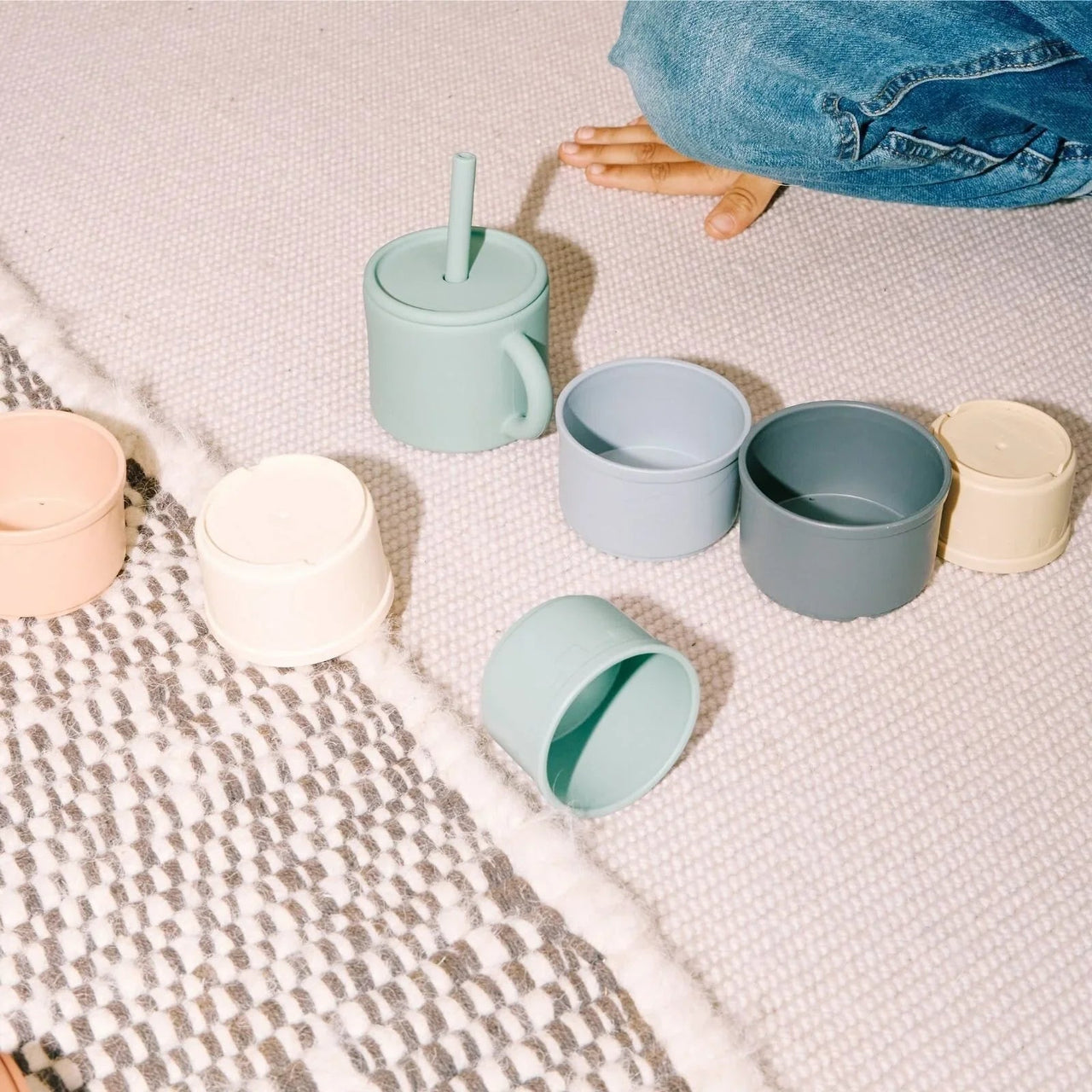 Pippeta Silicone Cup with Straw - Sea Salt - Miu Mau Collectibles