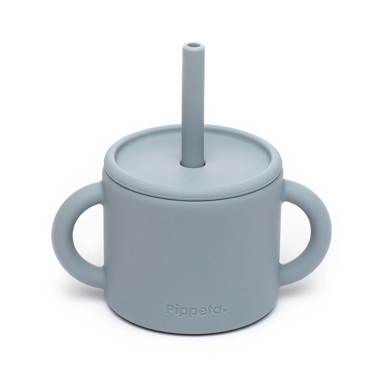 Pippeta Silicone Cup with Straw - Sea Salt - Miu Mau Collectibles