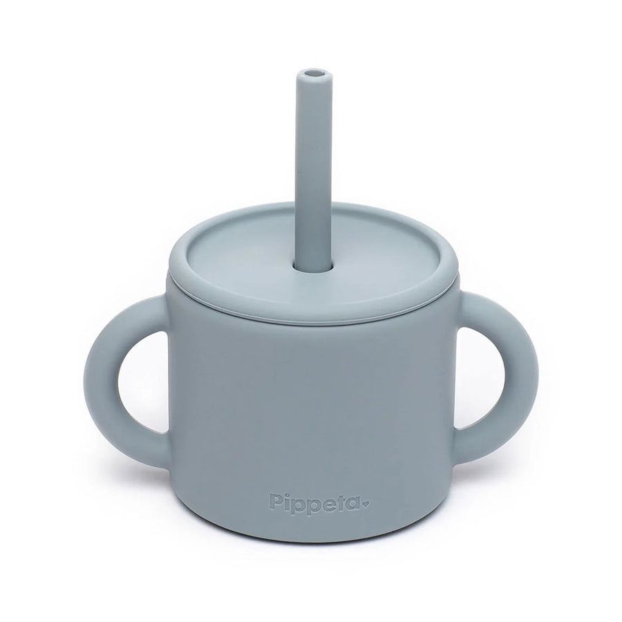 Pippeta Silicone Cup with Straw - Sea Salt - Miu Mau Collectibles