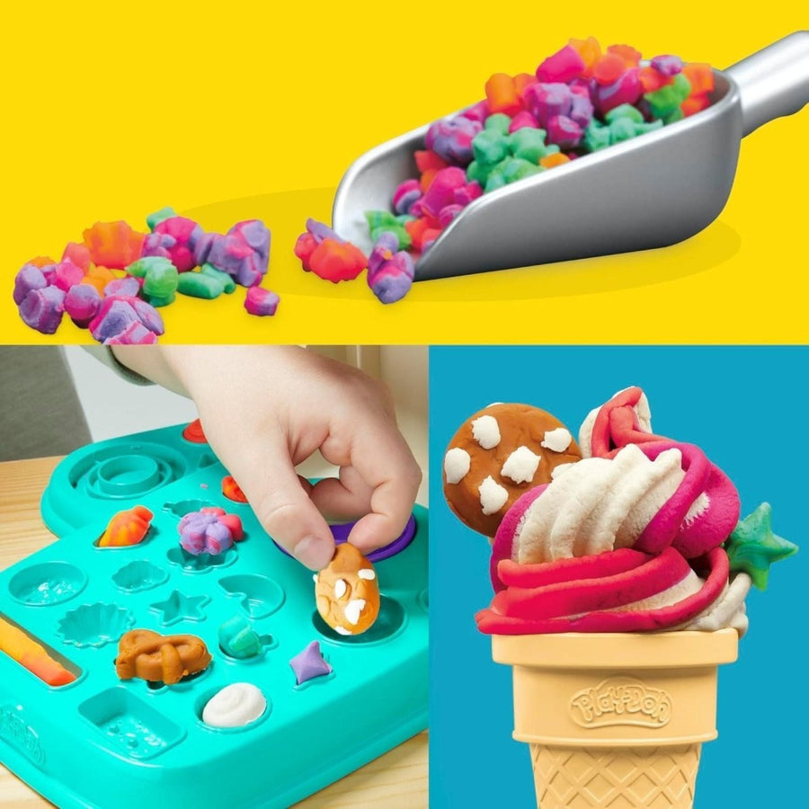 Play - Doh Rainbow Swirl Ice Cream Playset - Miu Mau Collectibles