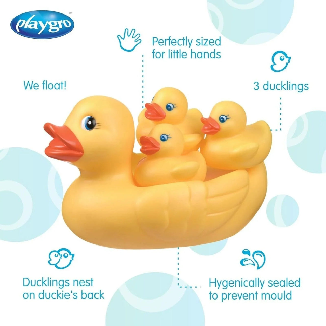 PlayGro Bath Duckie Family Pack of 4 - Miu Mau Collectibles