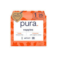 Pura Eco Nappy Size 1 - 25 nappies - Miu Mau Collectibles