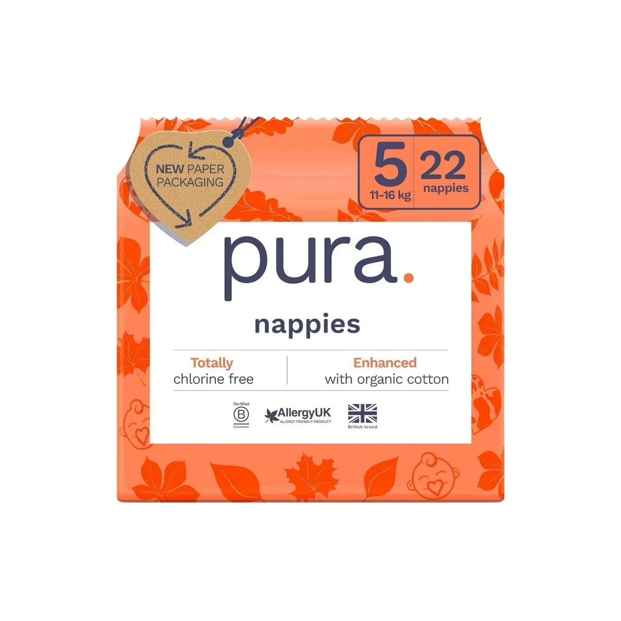 Pura Eco Nappy Size 5 - 22 nappies - Miu Mau Collectibles