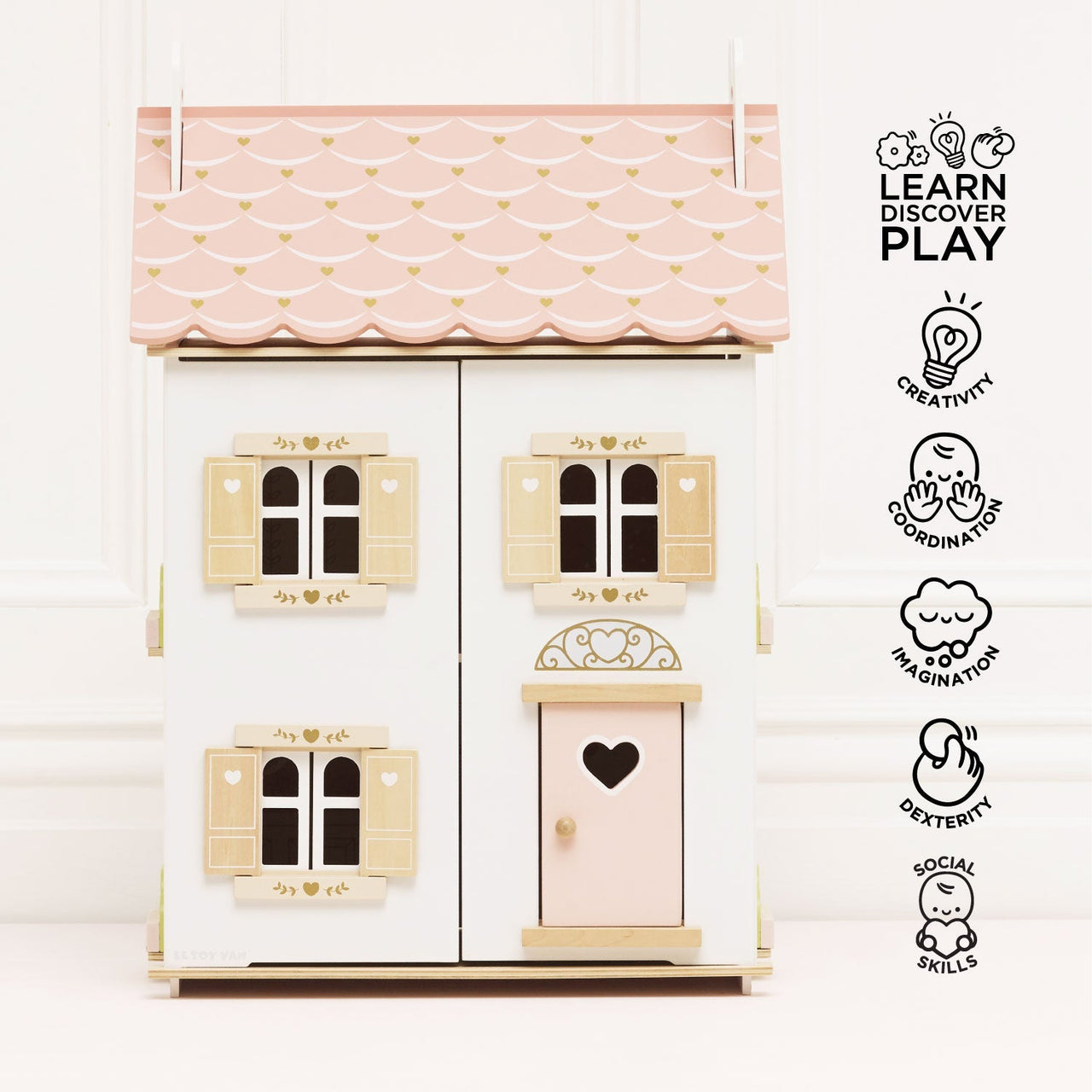 Roseheart Wooden Dolls House - Miu Mau Collectibles