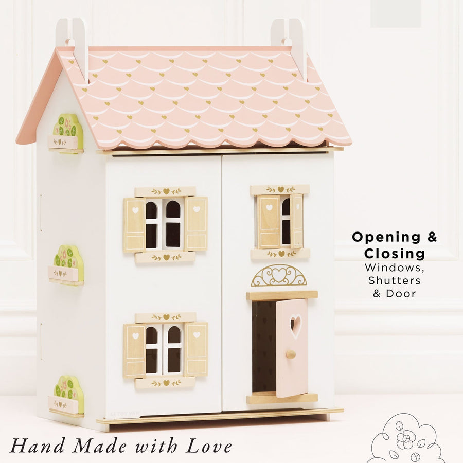 Roseheart Wooden Dolls House - Miu Mau Collectibles