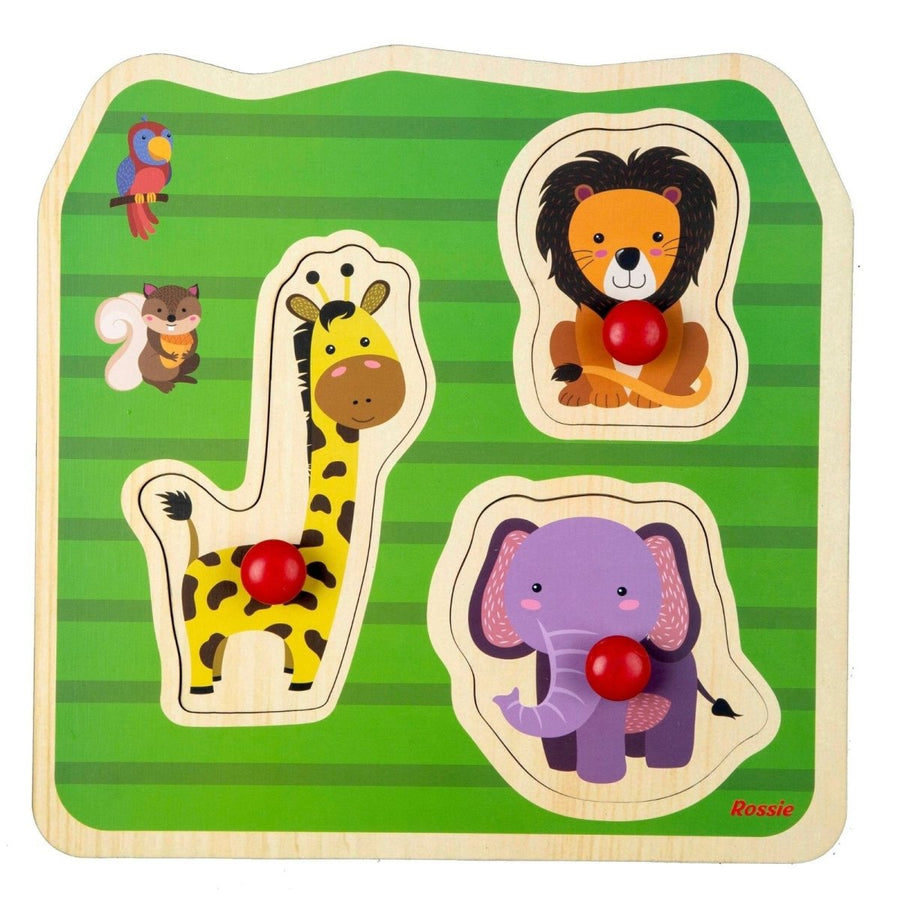 Rossie Wood First Puzzle - Wild Animals - Miu Mau Collectibles