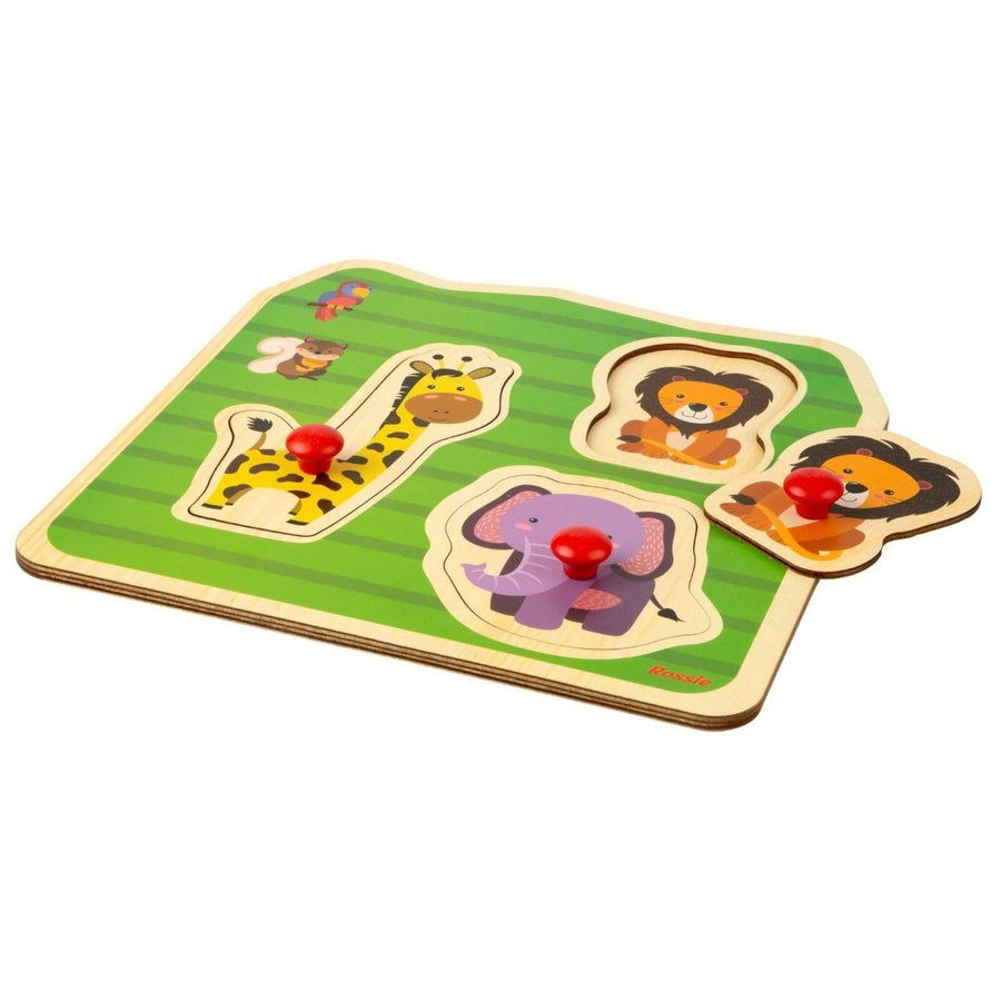 Rossie Wood First Puzzle - Wild Animals - Miu Mau Collectibles