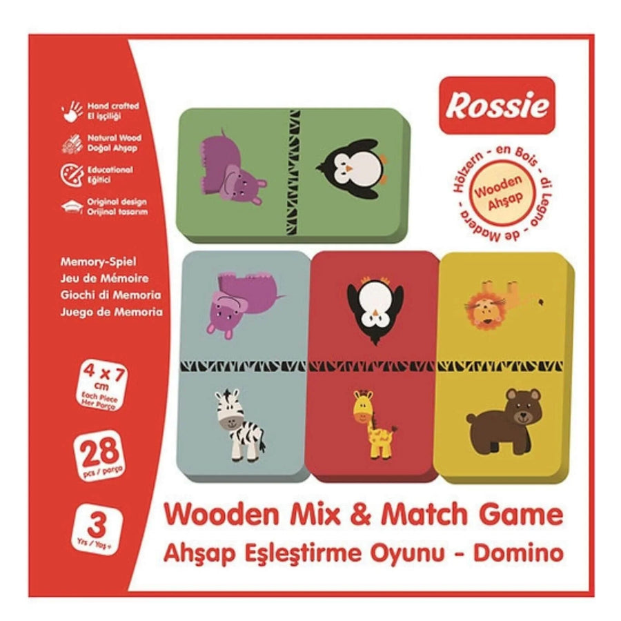Rossie Wood Matching Game - Domino - Miu Mau Collectibles