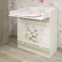 Shefa Kids 800 Changing Dresser - Pandas - Miu Mau Collectibles