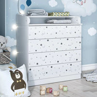 Shefa Kids 800 Changing Dresser - Starlight - Miu Mau Collectibles