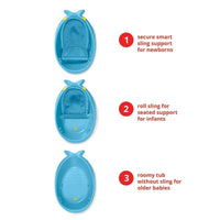 Skip Hop Moby Smart Sling 3 - Stage Baby Bath Tub - Blue - Miu Mau Collectibles