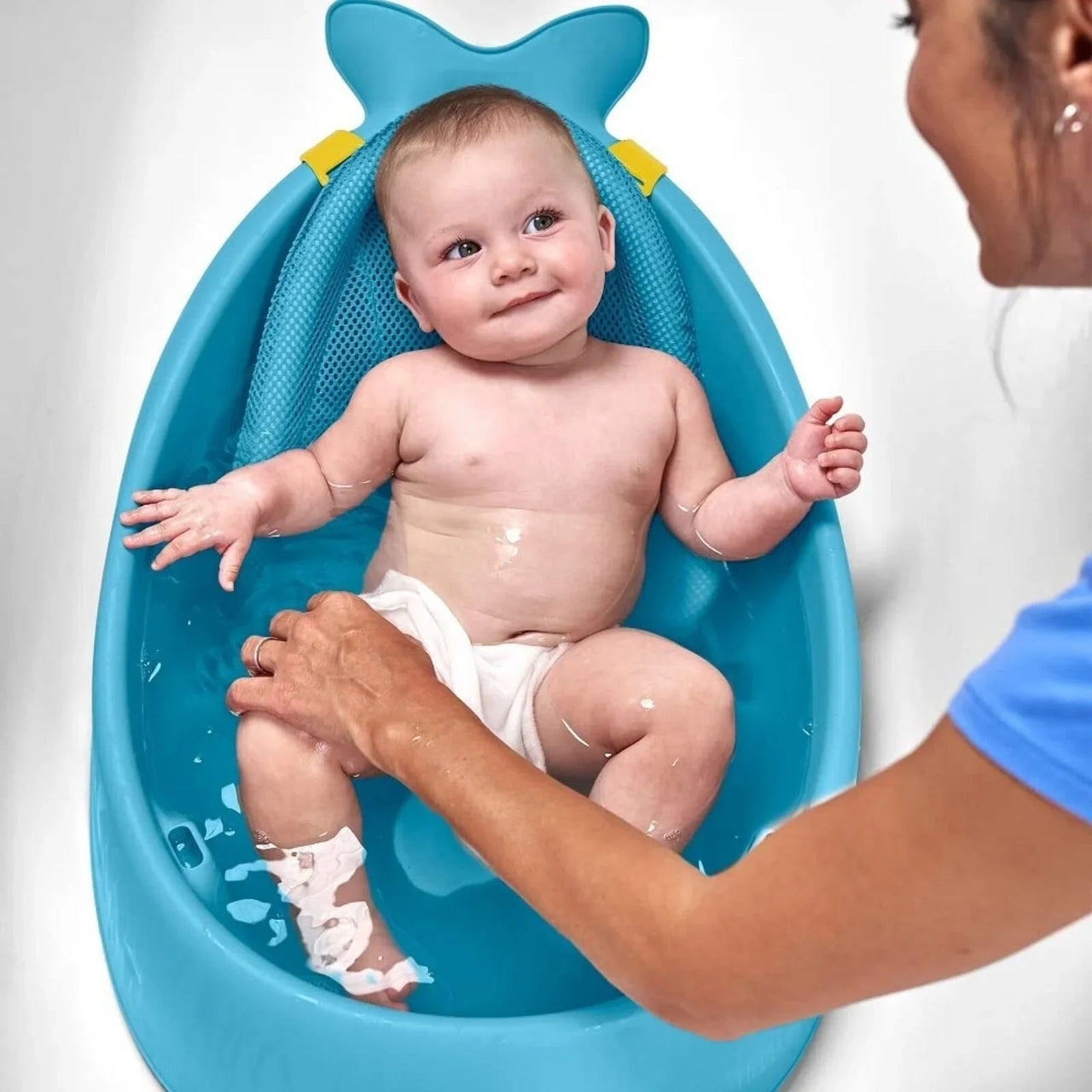Skip Hop Moby Smart Sling 3 - Stage Baby Bath Tub - Blue - Miu Mau Collectibles