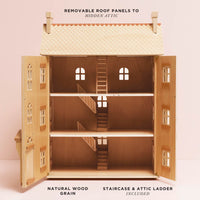 The Grand Natural Wood Dolls House - Miu Mau Collectibles