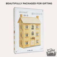 The Grand Natural Wood Dolls House - Miu Mau Collectibles
