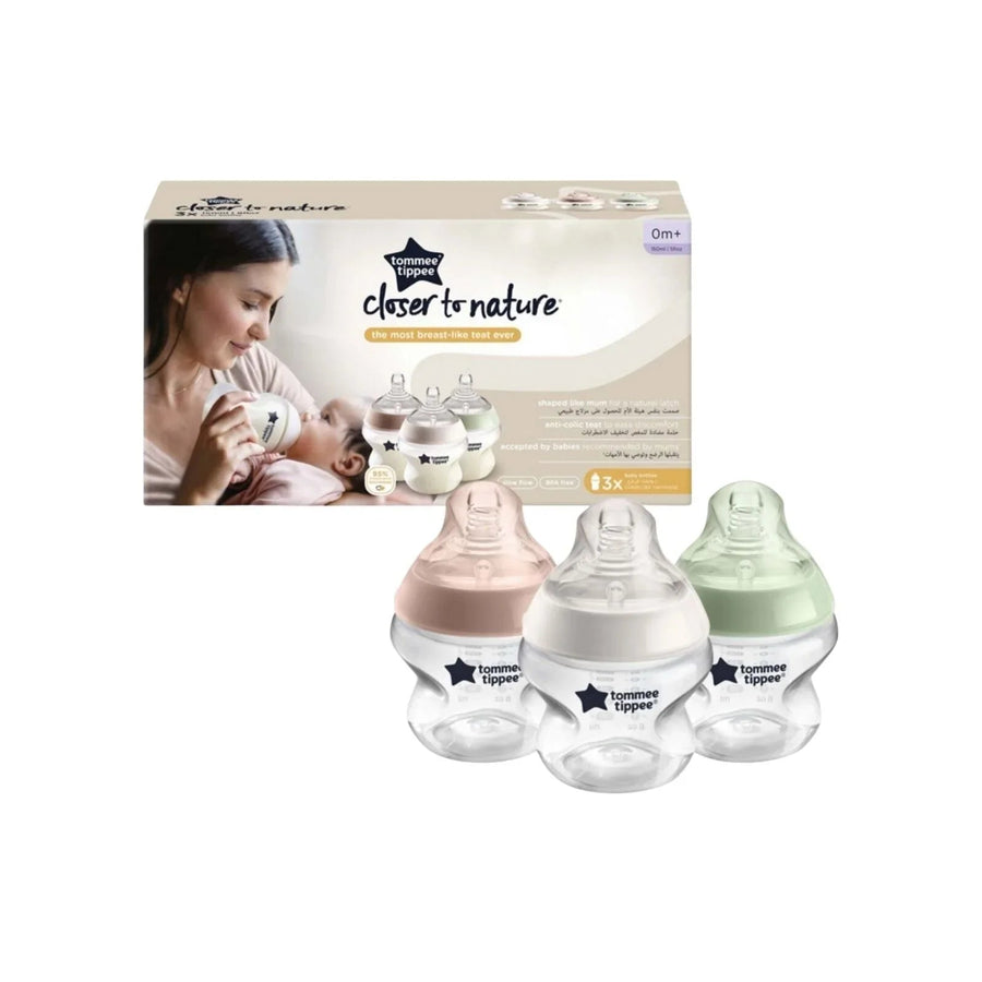 Tommee Tippee Closer To Nature Bottle 150ml Pack of 3 - Miu Mau Collectibles