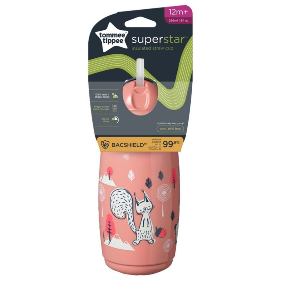 Tommee Tippee Insulated Straw 266ml 12m+ - Assorted - Miu Mau Collectibles