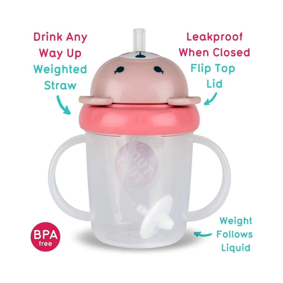 TUM TUM Betsy Bear Tippy Up Cup - Pink - Miu Mau Collectibles