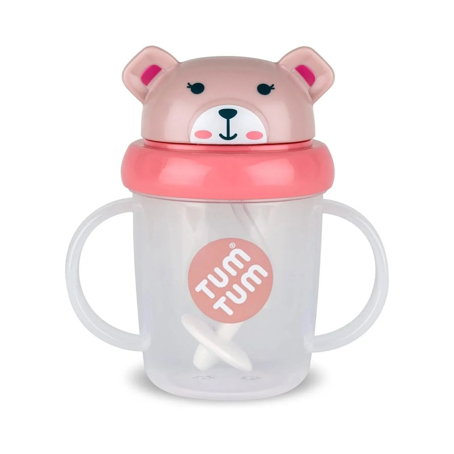 TUM TUM Betsy Bear Tippy Up Cup - Pink - Miu Mau Collectibles
