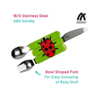 TUM TUM Travel Cutlery Set with Case - Ladybird - Miu Mau Collectibles