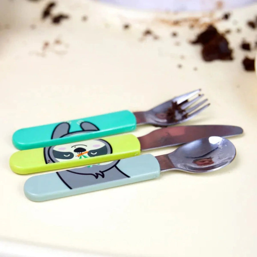 TUM TUM Travel Cutlery Set with Case - Stanley Sloth - Miu Mau Collectibles