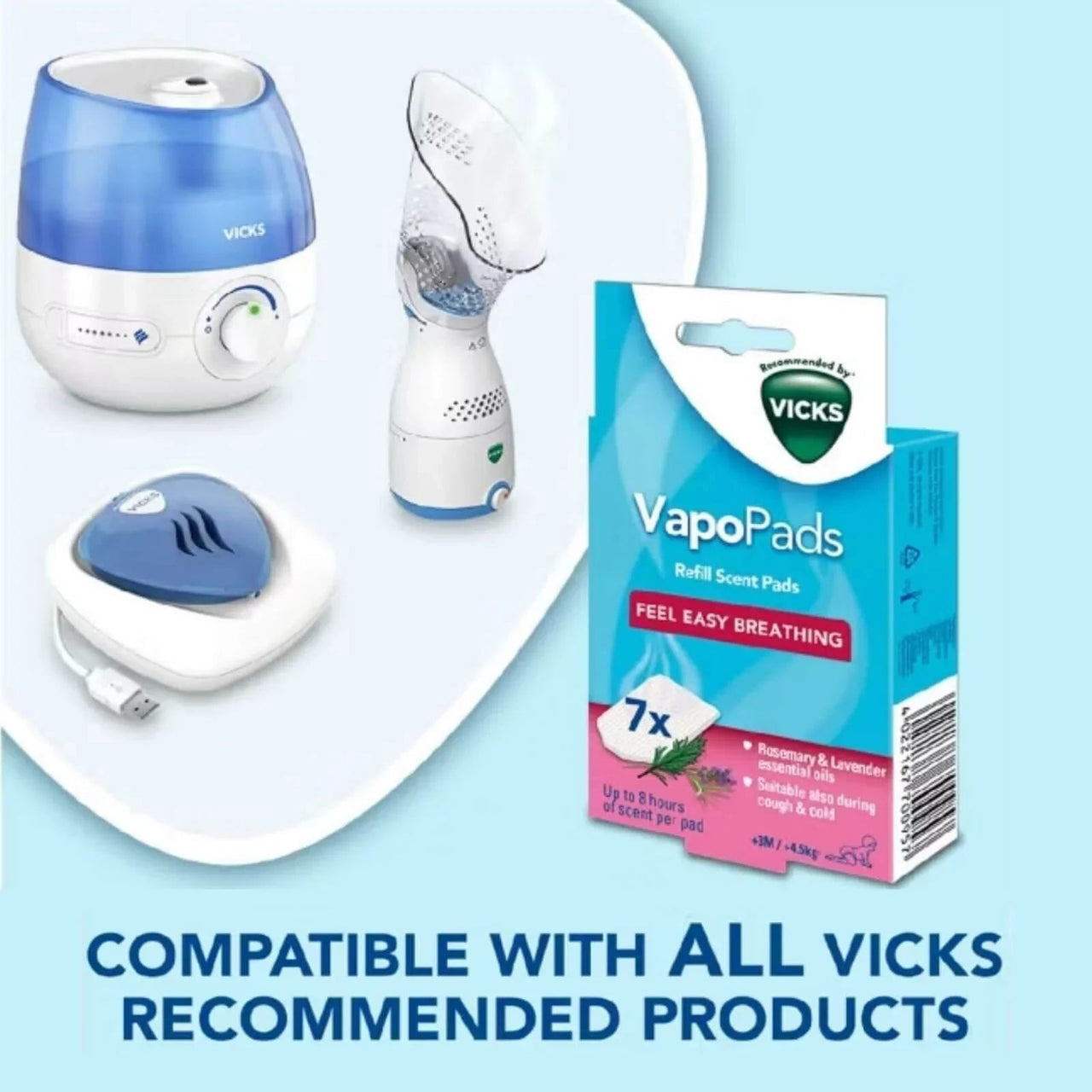 Vicks Rsmry & Lvndr Scent Pads - Miu Mau Collectibles