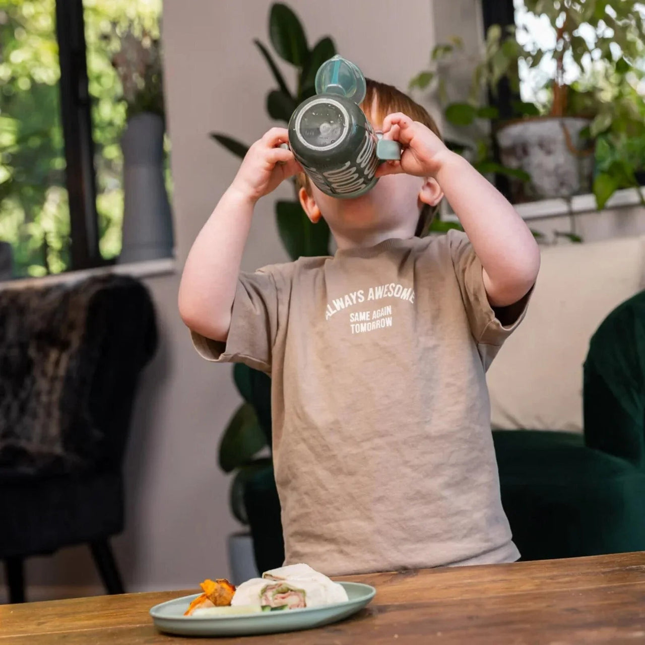 Vital Baby Hydrate Easy Sipper Cup 350ml - Natural Moss - Miu Mau Collectibles