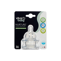 Vital Baby Nurture Silicone Teats Medium Flow - Miu Mau Collectibles