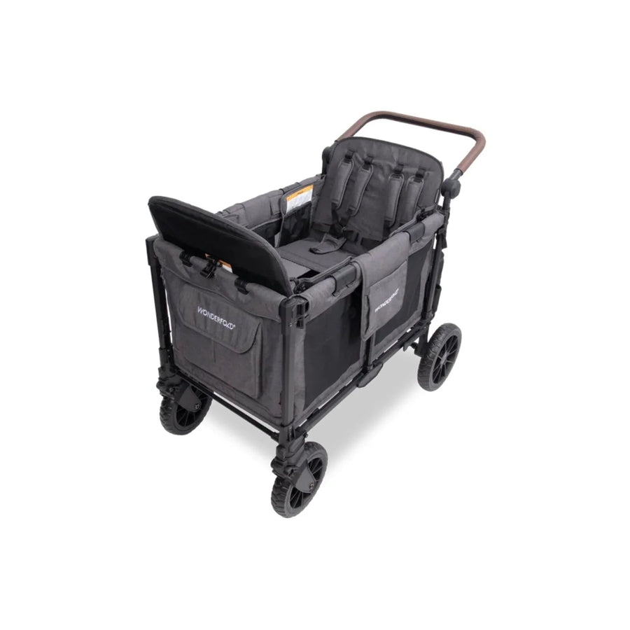 Wonderfold W4 Luxe Pro Stroller Wagon - Charcoal Grey - Miu Mau Baby & Kids Store
