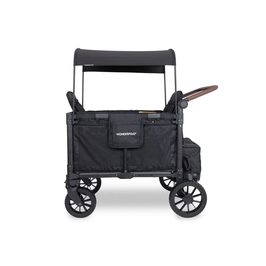 Wonderfold W4 Luxe Pro Stroller Wagon - Jet Black - Miu Mau Baby & Kids Store