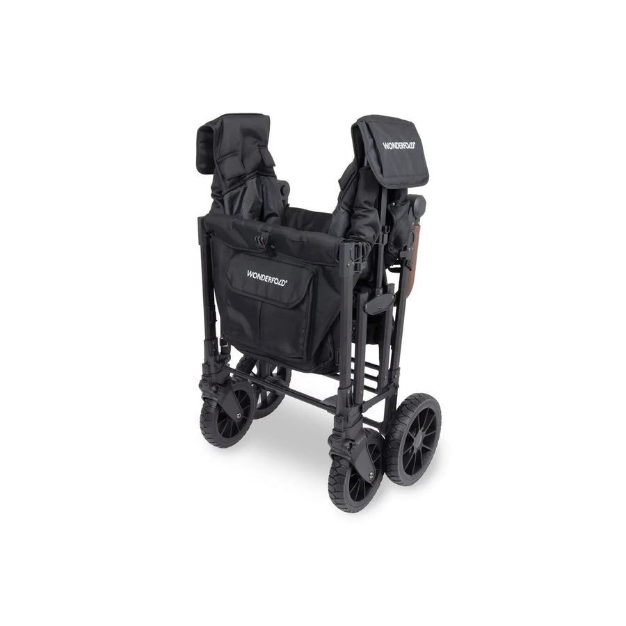 Wonderfold W4 Luxe Pro Stroller Wagon - Jet Black - Miu Mau Baby & Kids Store