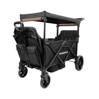 Wonderfold X2R Push and Pull Quad Stroller Wagon - Black - Miu Mau Baby & Kids Store