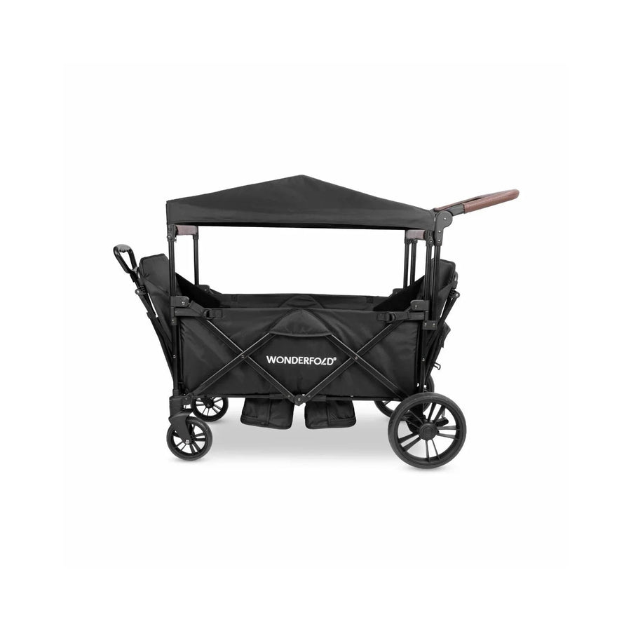 Wonderfold X2R Push and Pull Quad Stroller Wagon - Black - Miu Mau Baby & Kids Store