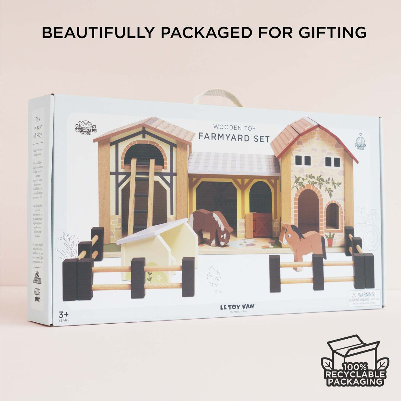 Wooden Farmyard Stables - Miu Mau Collectibles