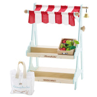 Wooden Market Stall & Fruit Play Food Crate - Miu Mau Collectibles