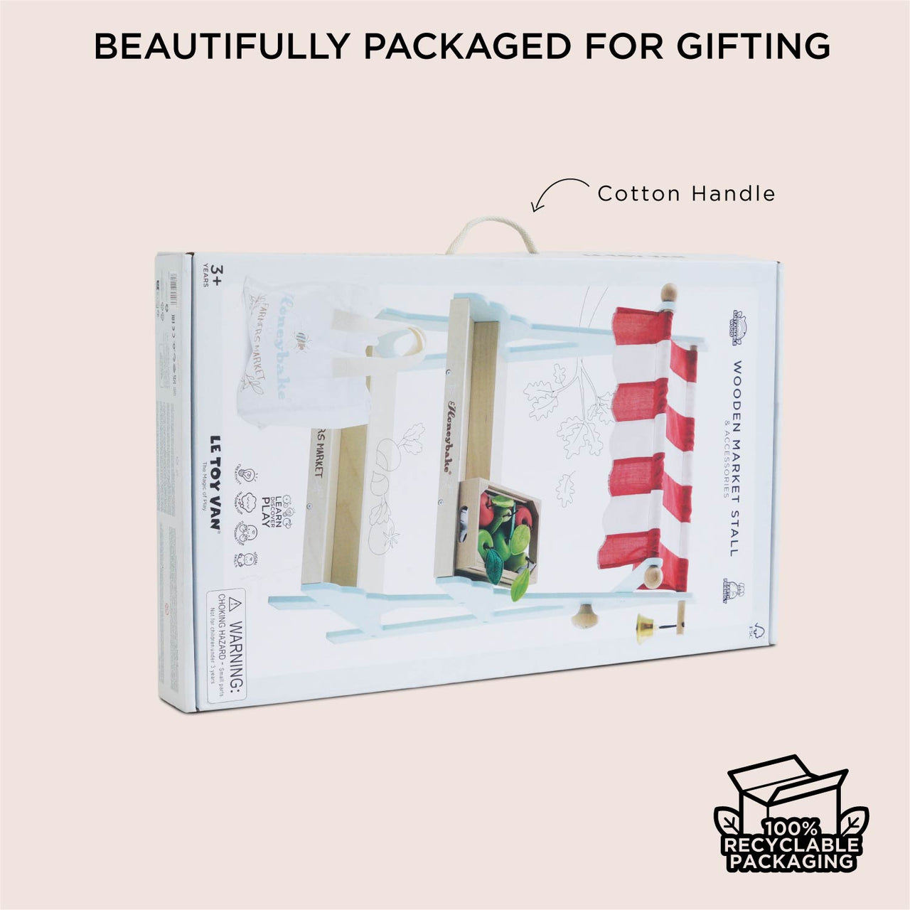 Wooden Market Stall & Fruit Play Food Crate - Miu Mau Collectibles