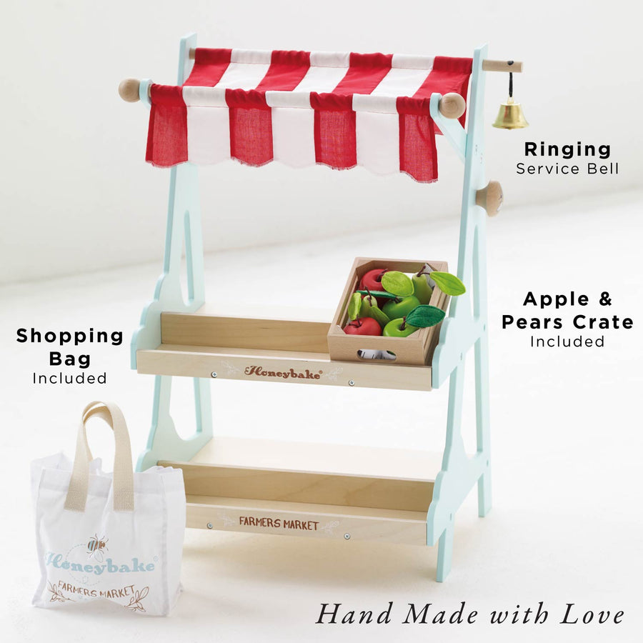 Wooden Market Stall & Fruit Play Food Crate - Miu Mau Collectibles
