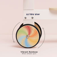 Wooden Rainbow Ride On Trike - Miu Mau Collectibles