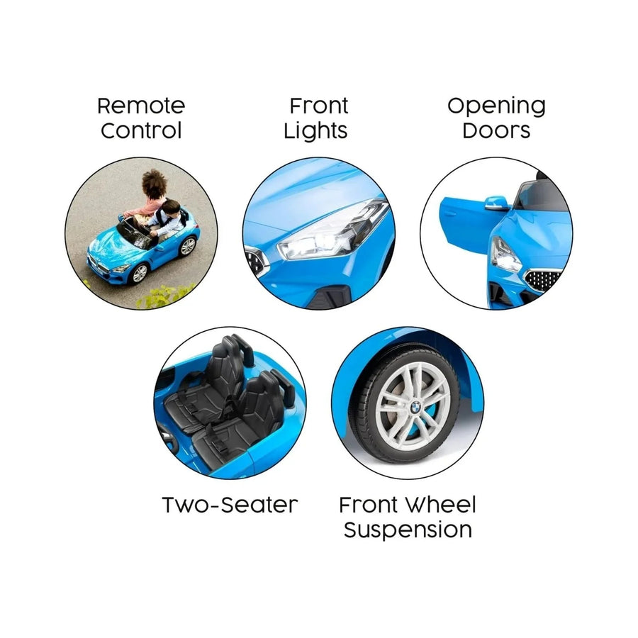 Xootz BMW Z4 12V Electric Ride On with Lithium Battery - Blue - Miu Mau Collectibles
