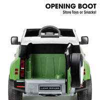 Xootz Land Rover Defender 12V Electric Ride On with Lithium Battery - Green - Miu Mau Collectibles