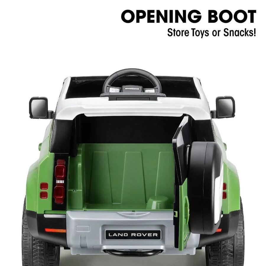 Xootz Land Rover Defender 12V Electric Ride On with Lithium Battery - Green - Miu Mau Collectibles