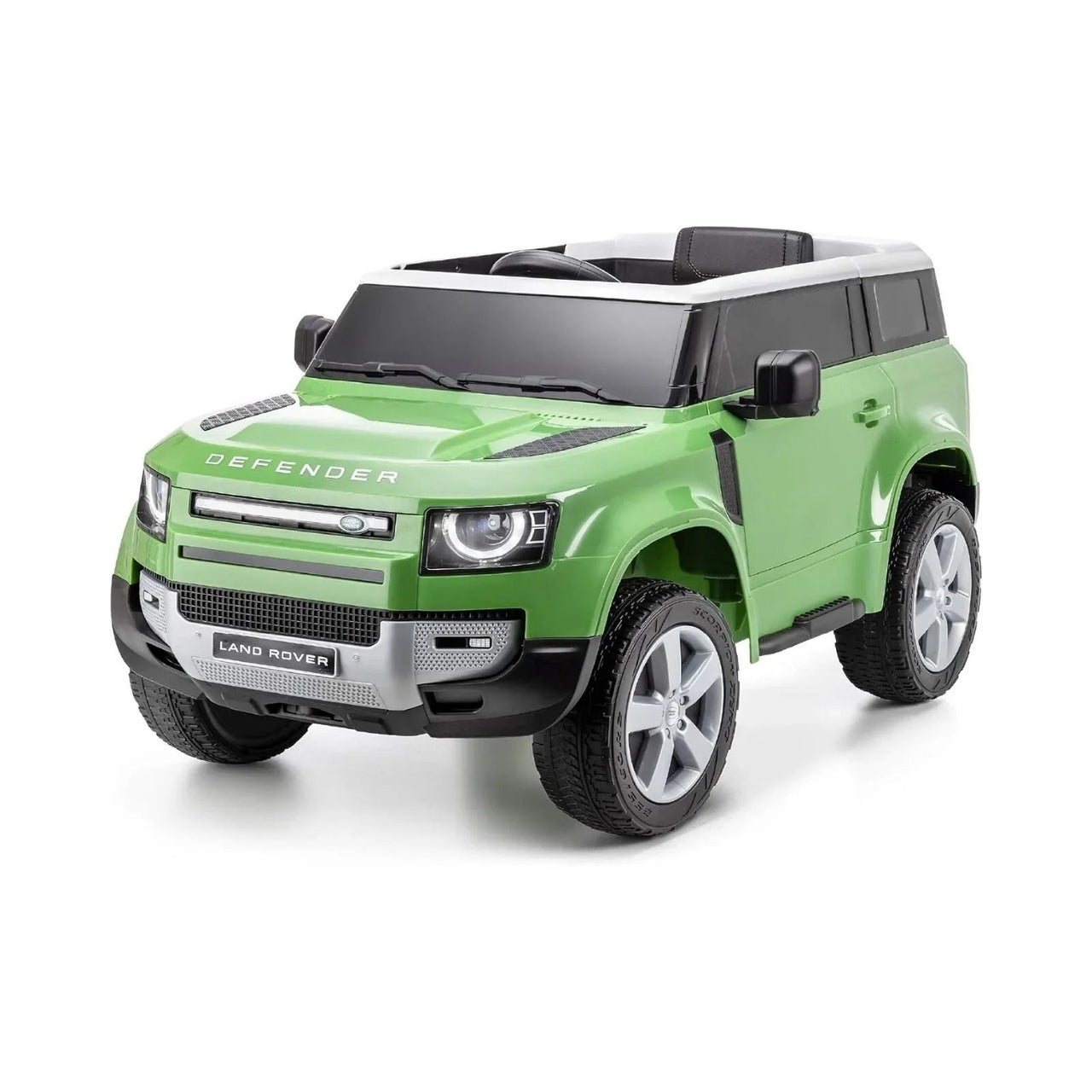 Xootz Land Rover Defender 12V Electric Ride On with Lithium Battery - Green - Miu Mau Collectibles