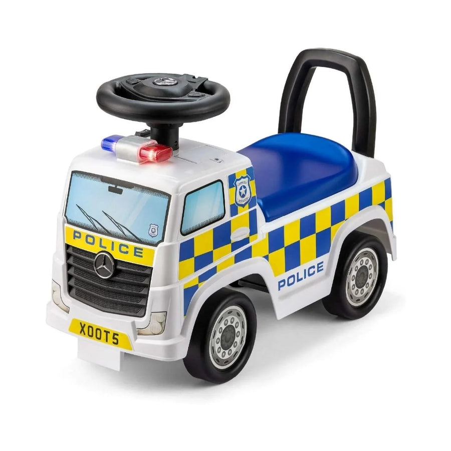 Xootz Mercedes - Benz Police Foot - to - Floor Ride On - White - Miu Mau Collectibles