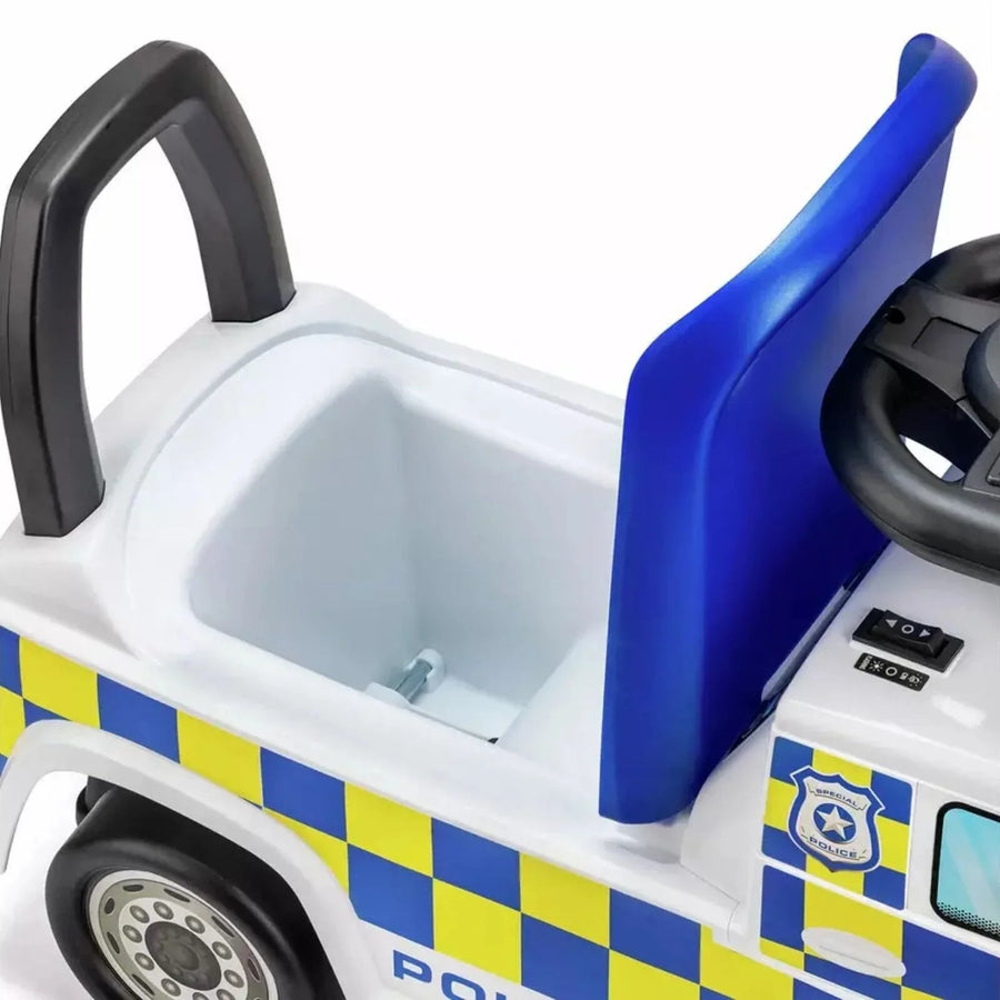 Xootz Mercedes - Benz Police Foot - to - Floor Ride On - White - Miu Mau Collectibles